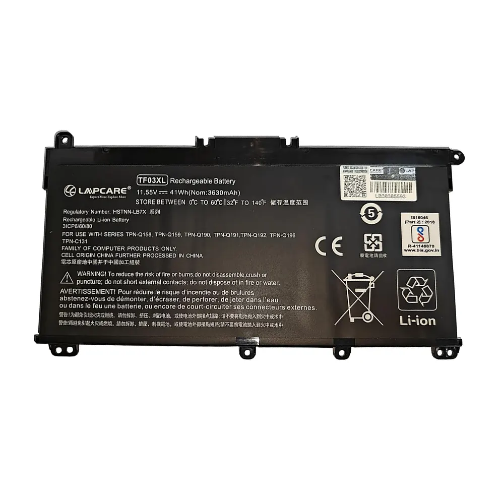 Lapcare Laptop Battery Compatible For HP Pavilion TF03XL view 3